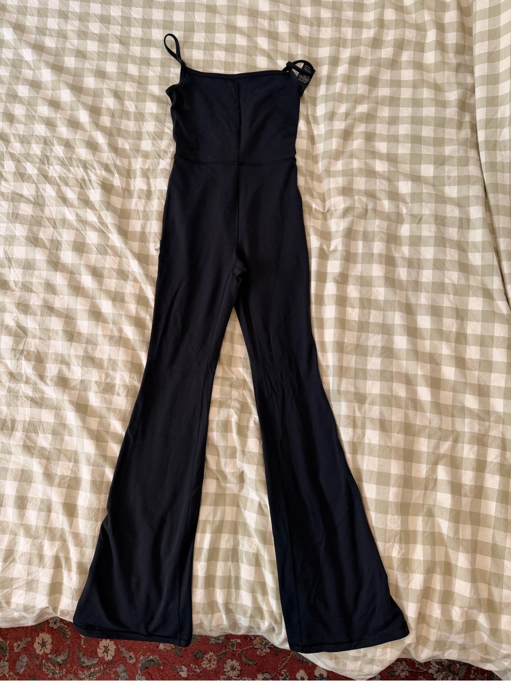 Aritzia Wilfred Free Black Flare Jumpsuit